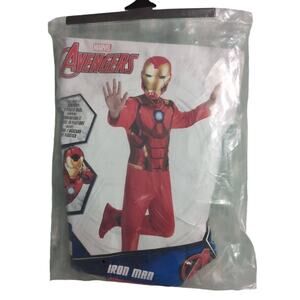 Jazwares Marvel Iron Man Costume Play Jumpsuit & Mask Size M (8) FLAW